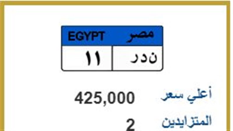 لوحة معدنية مميزة 