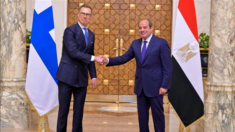 الرئيس السيسي ونظيره الفنلندي