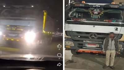 السيارة منتهية التراخيص.. ضبط سائق نقل سار عكس الاتجاه بالتجمع الخامس 
