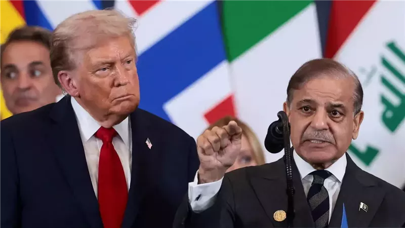 شهباز شريف ودونالد ترامب 