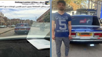 كشف لغز سيارة أجرة مطموسة اللوحات في سوهاج..والسائق يعترف بالتحايل على المخالفات