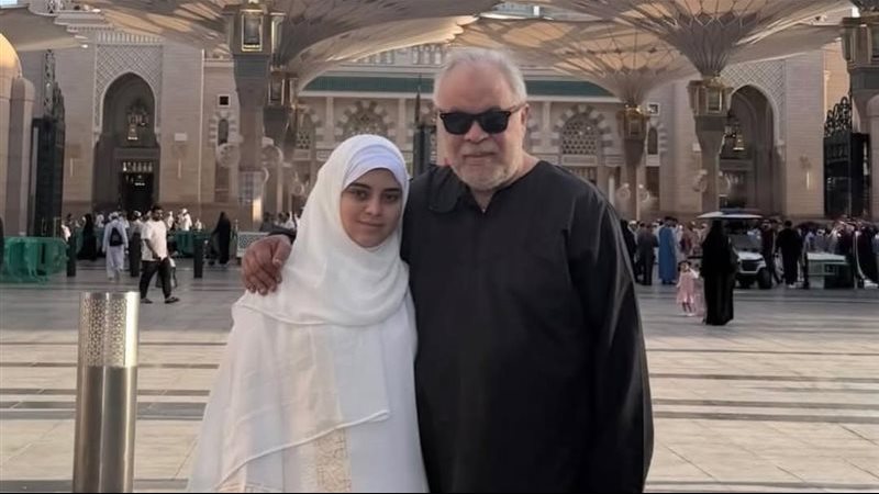 أشرف زكي وابنته مريم