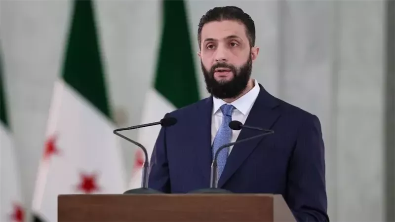 الرئيس السوري أحمد الشرع