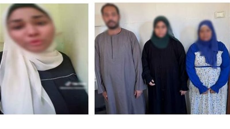 المتهمون عقب القبض عليهم
