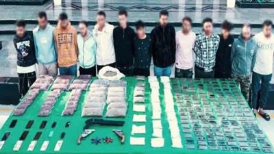 مصرع عنصرين إجراميين وضبط طن مخدرات و107 قطعة سلاح بعدة محافظات