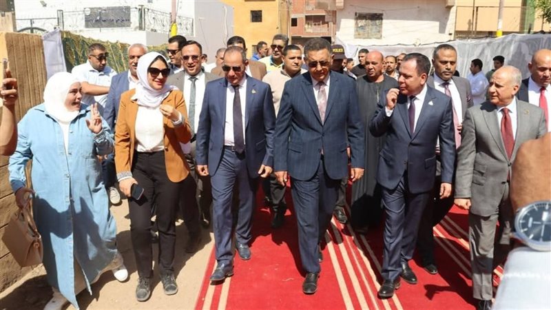 افتتاح أعمال تطوير المركز التكنولوجي بقرية ميت حلفا 
