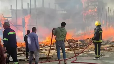 انتداب المعمل الجنائى لتحديد سبب حريق بلوكيشن تصويرملسلسل بيت بابا 2 