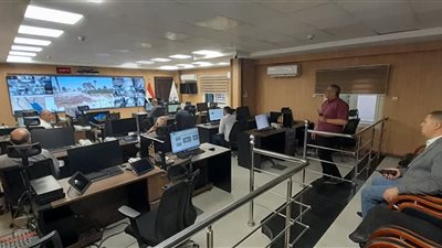 متابعة إزالة التعديات من مركز السيطرة للموجة 29 بمراكز بني سويف