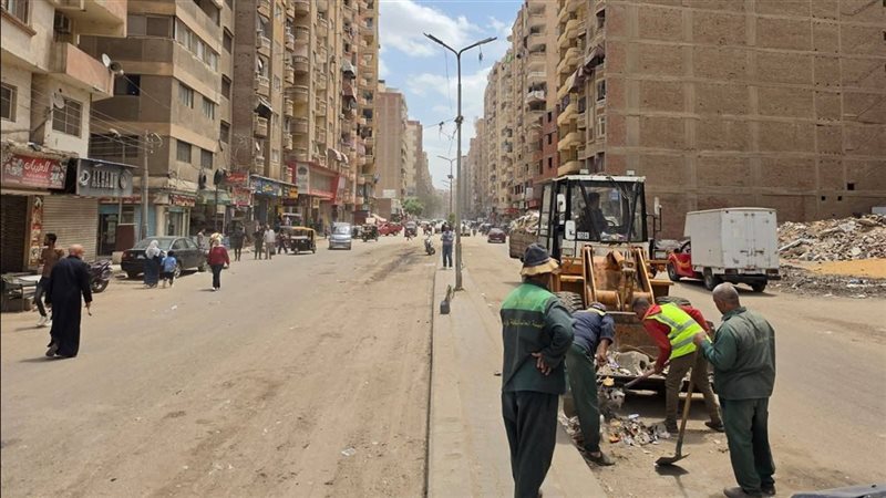 حملة نظافة مكبرة بشارع كعبيش