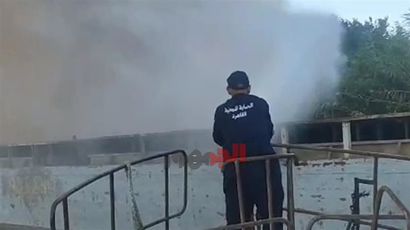 جانب من الحريق