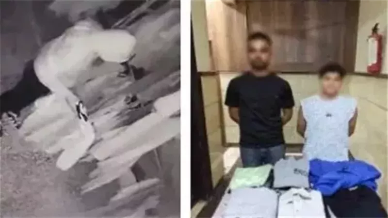 المتهمان عقب القبض عليهما