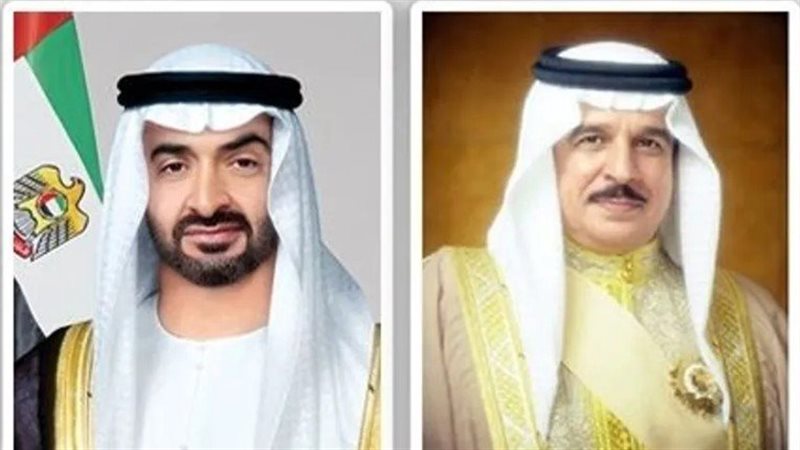 ملك البحرين ورئيس الإمارات