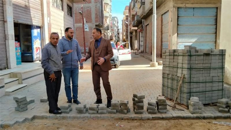 تركيب بلاط الانترلوك بمركز سيدي سالم 