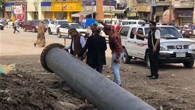 الدقهلية: بدء تأهيل خط صرف صحي شرق المنصورة بـ500 متر مواسير جديدة