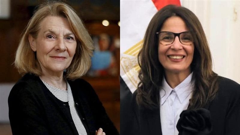 جيهان زكي وزيرة الثقافة ونظيرتها الفرنسية كاثرين بيجارد