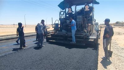 مديرية الطرق تواصل تنفيذ مشروعات الخطة الاستثمارية 2025/2026 برأس سدر