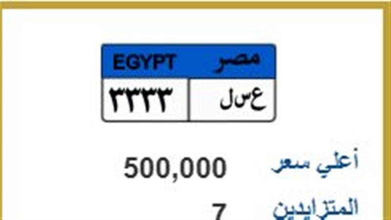 لوحة معدنية مميزة  