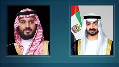 رئيس الإمارات يتلقى اتصالاً هاتفياً من ولي عهد السعودية