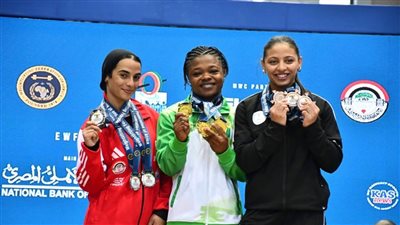 نورا عصام تحصد ثلاث ميداليات ذهبية في بطولة إفريقيا لرفع الأثقال للكبار