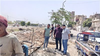 استمرار أعمال التطوير والتجميل بميدان الوليدية لتحسين المظهر الحضاري بأسيوط 