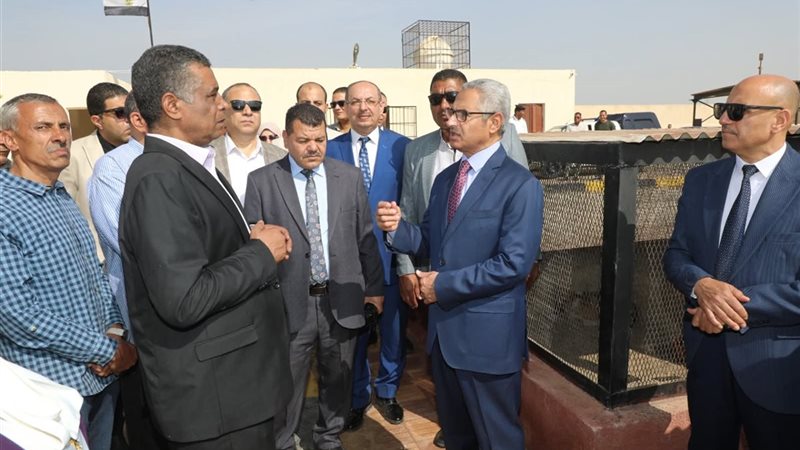 محافظ بني سويف يتفقد تشغيل المنظومة الجديدة 