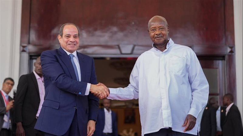 الرئيس عبد الفتاح السيسي ورئيس أوغندا