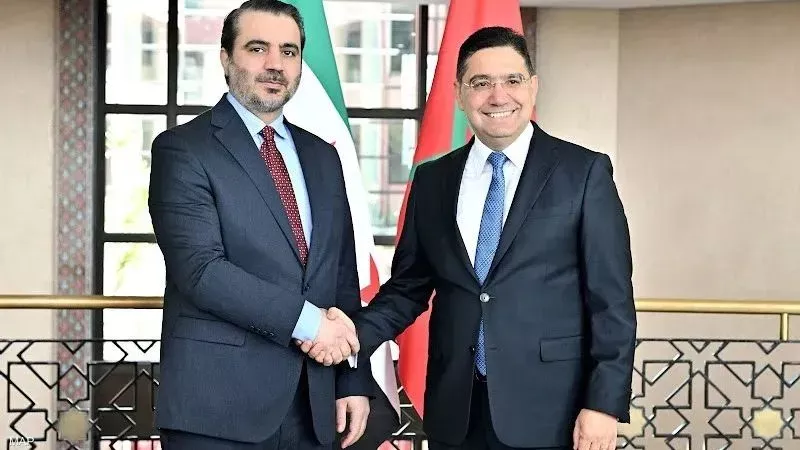 لقاء وزير الخارجية المغربي ونظيره السوري في الرباط