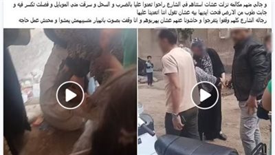 مشاجرة جيران في المحلة بسبب 