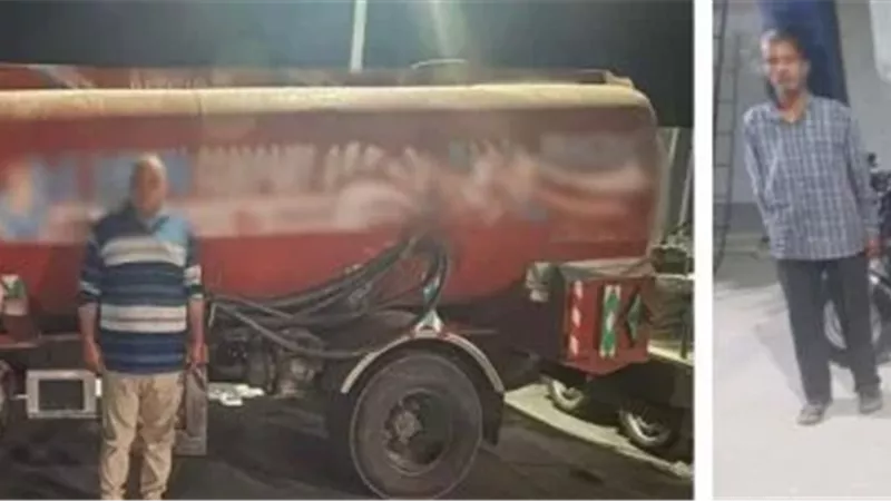 المتهم مع المضبوطات