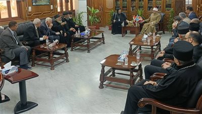 رئيس جامعة الأزهر يستقبل الأنبا إرميا للتهنئة بعيد الأضحى المبارك