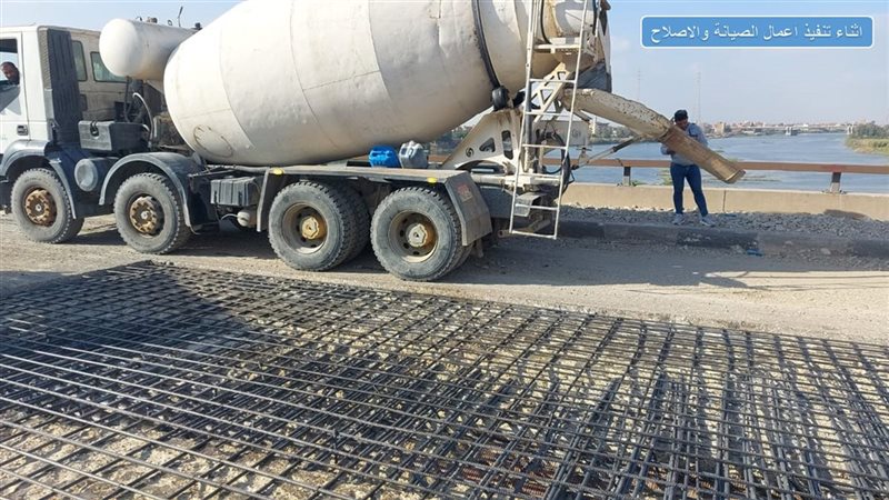انتهاء صيانة كوبري بنها على النيل