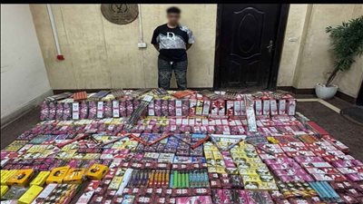 سقوط 4 متهمين في قبضة الأمن بحوزتهم 3 ملايين قطعة ألعاب نارية بالقاهرة