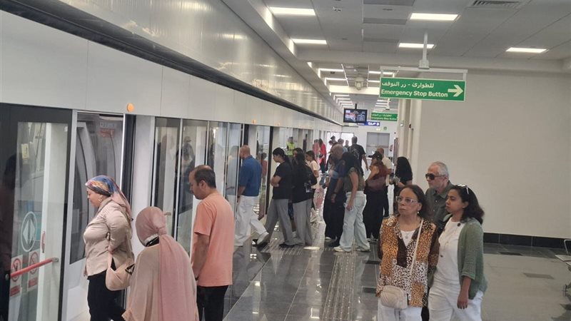 إقبال كبير على مونوريل شرق النيل خلال ثاني أيام عيد الأضحى