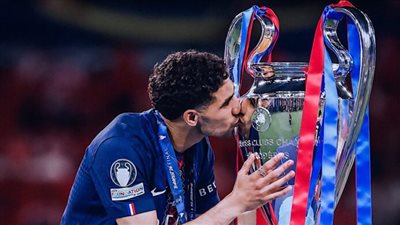 اللقب 31.. أشرف حكيمي يواصل صدارته لقائمة العرب الأكثر تتويجًا بالبطولات الأوروبية