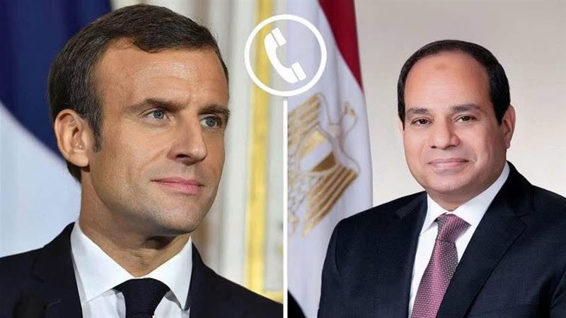 الرئيس السيسي ونظيره الفرنسي