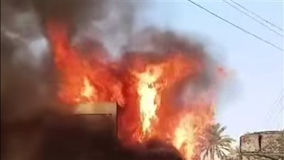 السيطرة على حريق منزل بأبو صير في البدرشين دون  إصابات 