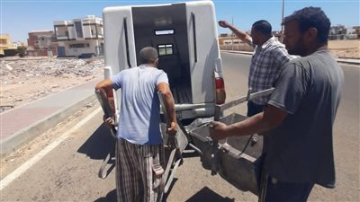 ضبط وإيقاف أعمال إلقاء مخلفات البناء بالغردقة ومصادرة المعدات المستخدمة