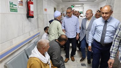 محافظ الجيزة يتفقد مستشفى شبرامنت المركزي للوقوف على مستوى الخدمات الصحية