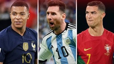 مبابي وميسي ورونالدو يتصدرون سباق الحذاء الذهبي بالمونديال