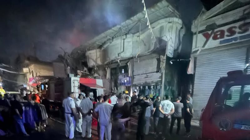 صورة من موقع الحريق 