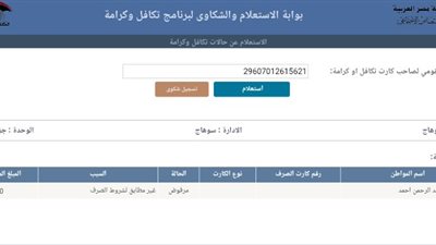 استغاثة إلى وزيرة التضامن .. حرمان مطلقة من “تكافل وكرامة” بسوهاج