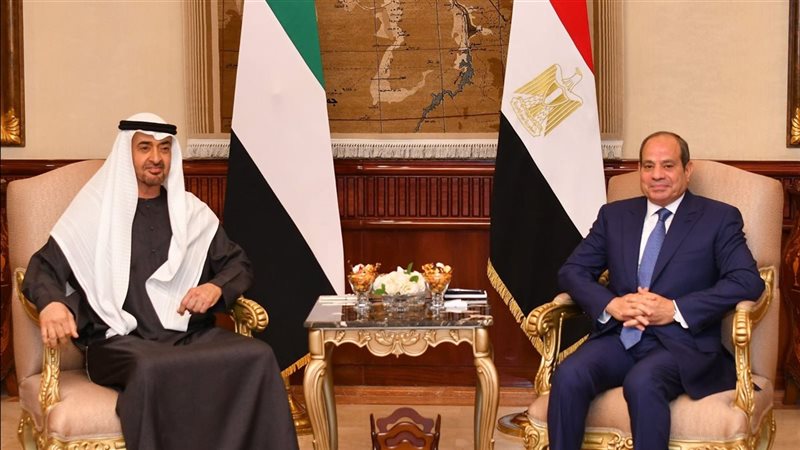 الرئيس السيسي ونظيره الاماراتي 