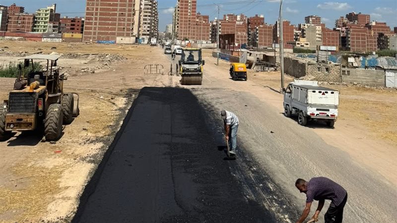 رصف طريق روينة 