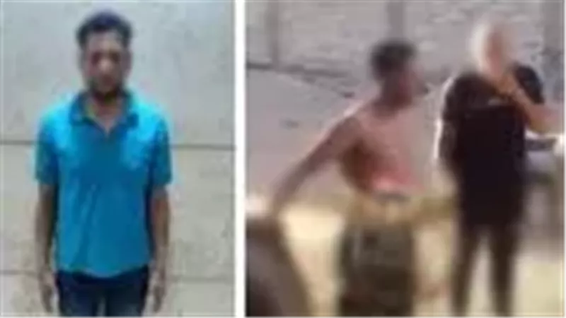 المتهم عقب القبض عليه