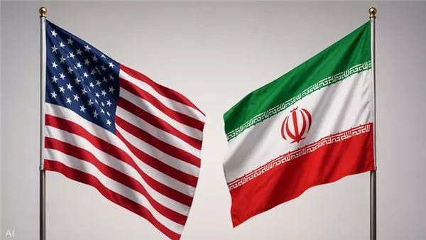 علم إيران والولايات المتحدة