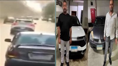 سائقان يصطدمان بسيارة ويهربان برعونة في مدينة نصر.. وهذه عقوبة المتهمان