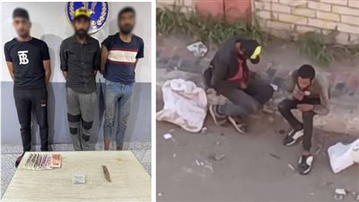 ضبط متهمين بتعاطي مخدرات في الطريق العام ببورسعيد بعد تداول فيديو 