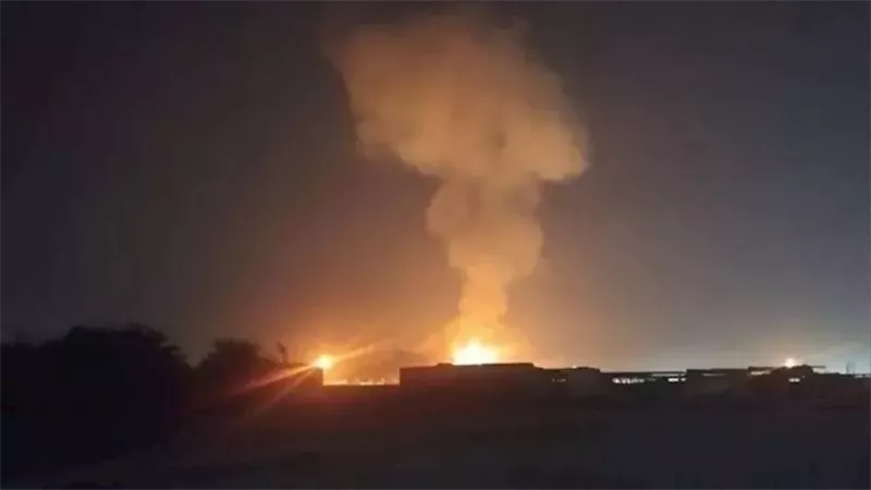 انفجار مصنع في قطر 