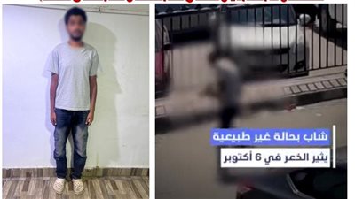 اعترافات المتهم بالظهور في حالة عدم اتزان بأحد شوارع أكتوبر