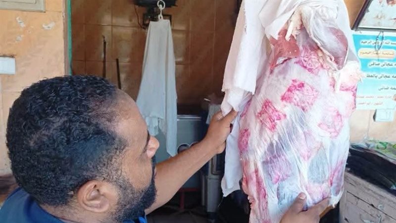 ضبط لحوم غير صالحة للاستخدام في أسوان 